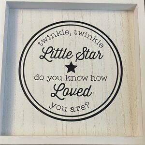White and Black 'Little Star' Wall Decor